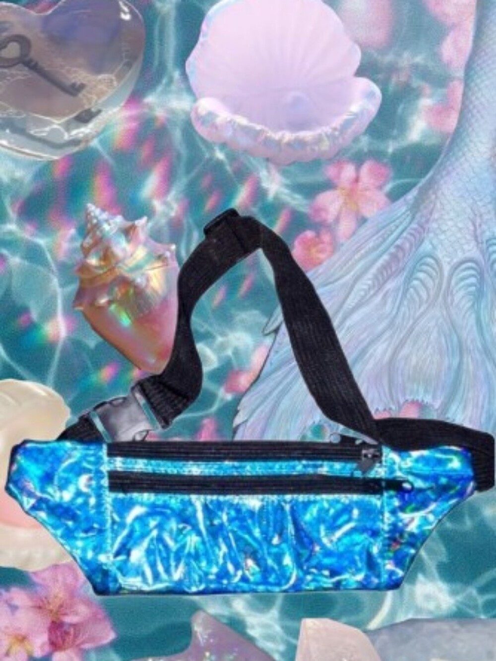 Mermaid Holo Rave Bum Bag
